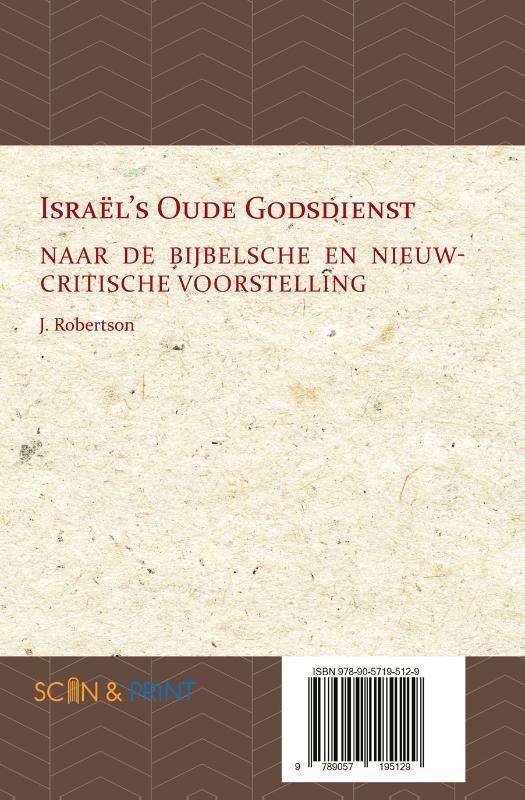 Productafbeelding: achterkant van Israël's Oude Godsdienst
