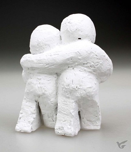 Productafbeelding: voorkant van Beeld 18a mijn wereld 12cm wit