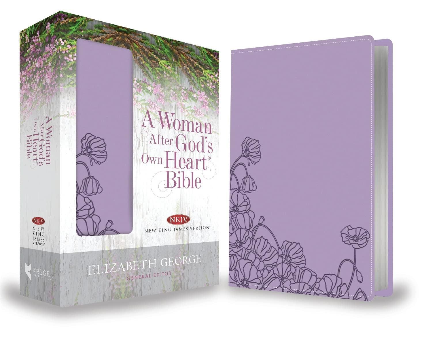 Productafbeelding: voorkant van NKJV A Woman After God's Own Heart Bible-Lavender Imitation Leather