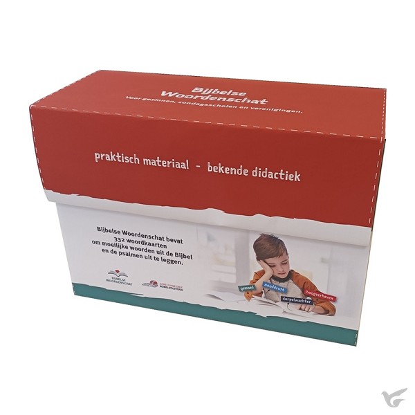 Productafbeelding: voorkant van Bijbelse woordenschat box voor kinderen