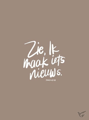 Productafbeelding: voorkant van Zie Ik maak iets nieuws  Jesaja 43:19