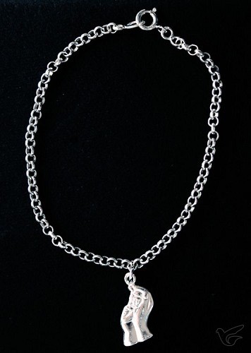 Productafbeelding: voorkant van Armband zilver 18cm kind in hand