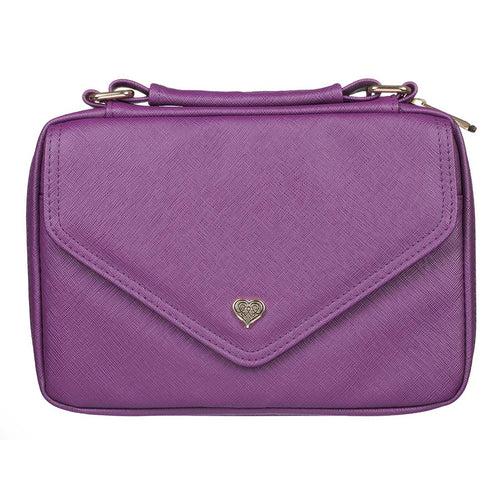 Productafbeelding: voorkant van Purple with Heart Badge Luxleather