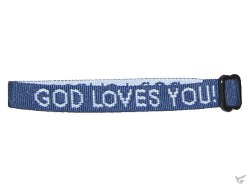 Productafbeelding: voorkant van God loves you - Delta blue