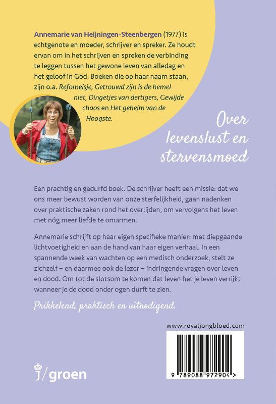 Productafbeelding: achterkant van Durf te leven met de dag
