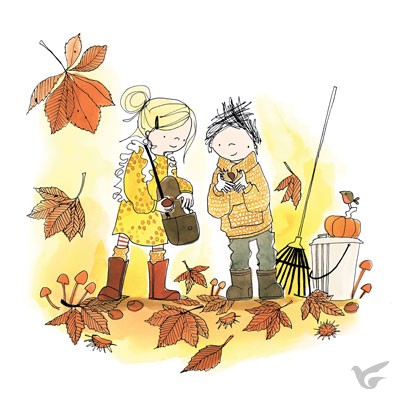 Productafbeelding: voorkant van Wenskaart herfst