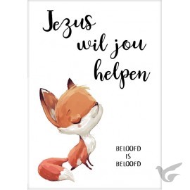 Productafbeelding: voorkant van Cadeaubord vosje beloofd is beloofd