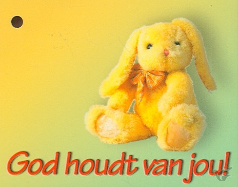 Productafbeelding: voorkant van Kadokaartje God houdt van jou