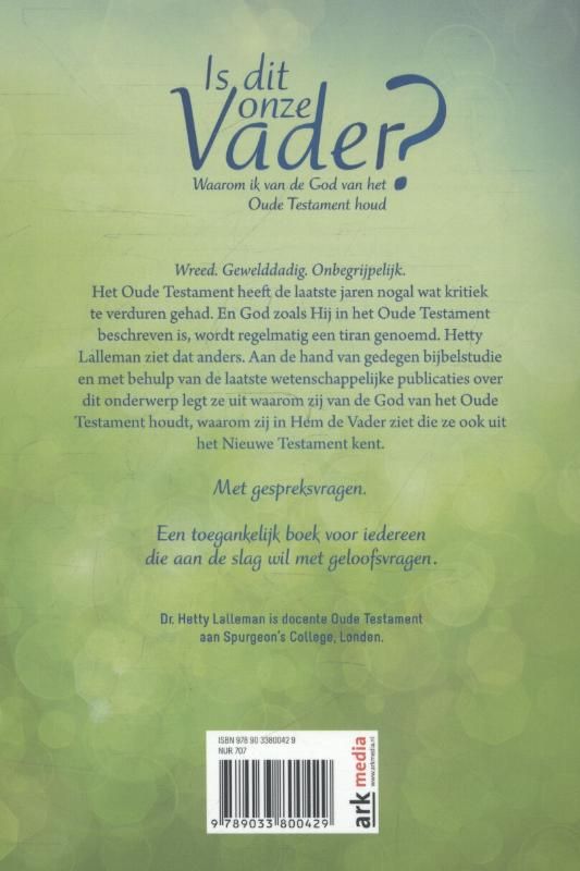 Productafbeelding: achterkant van Is dit onze vader?