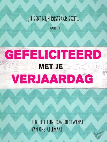 Productafbeelding: voorkant van Kaart gefeliciteerd met je verjaardag