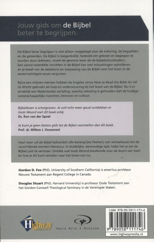 Productafbeelding: achterkant van Haal meer uit de bijbel