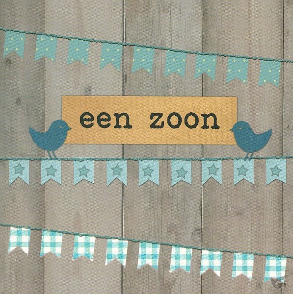 Productafbeelding: voorkant van Wenskaart een zoon