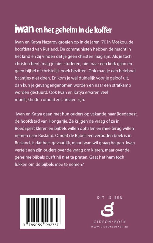 Productafbeelding: achterkant van Iwan en het geheim in de koffer