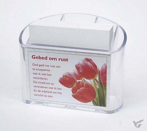 Productafbeelding: voorkant van Memohouder gebed om rust