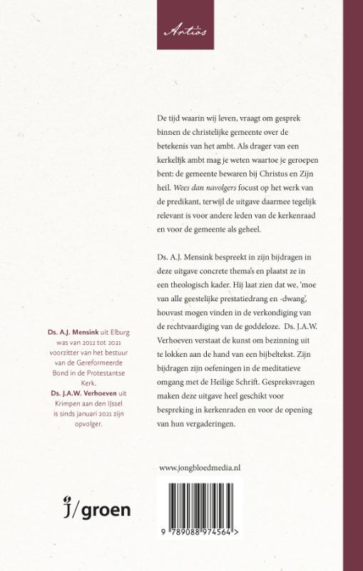 Productafbeelding: achterkant van Wees dan navolgers