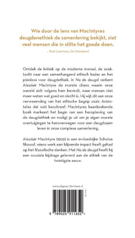 Productafbeelding: achterkant van Na de deugd