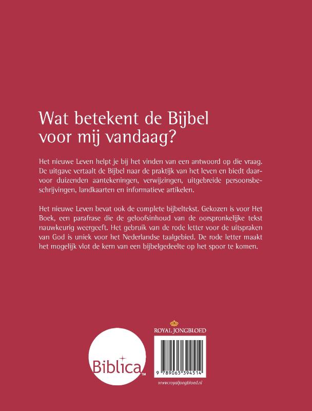 Productafbeelding: achterkant van Het nieuwe Leven