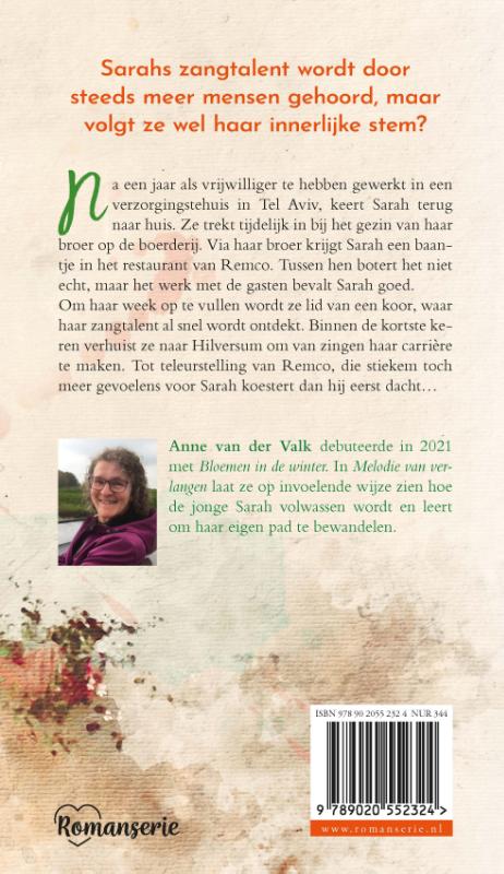 Productafbeelding: achterkant van Melodie van verlangen
