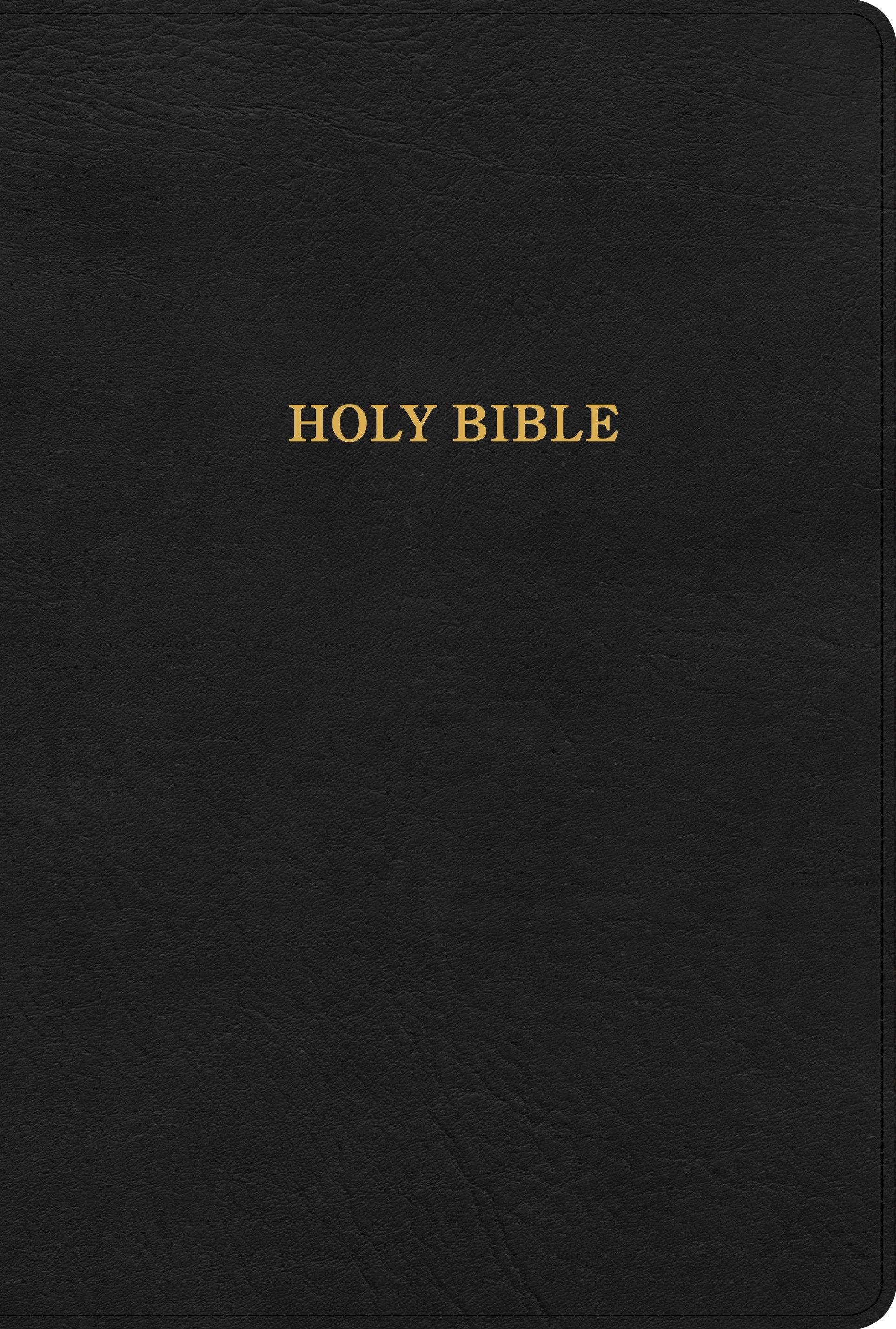 Productafbeelding: voorkant van KJV Large Print Thinline Bible-Black LeatherTouch