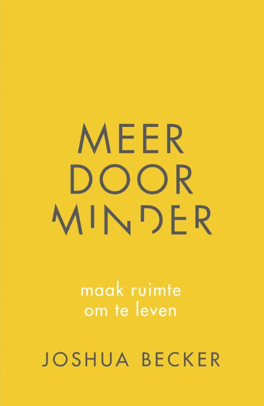 Productafbeelding: voorkant van Meer door minder
