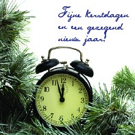 Productafbeelding: voorkant van Kerstkaart wekker