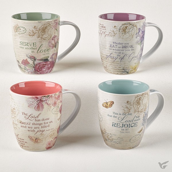Productafbeelding: voorkant van Floral Inspirations - Set of 4 mugs