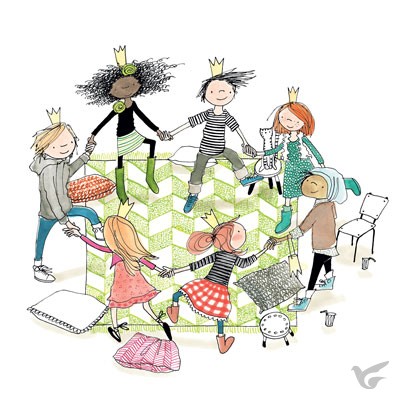 Productafbeelding: voorkant van Wenskaart kring kinderen
