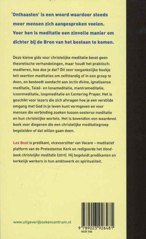 Productafbeelding: achterkant van Kleine gids voor christelijke meditatie