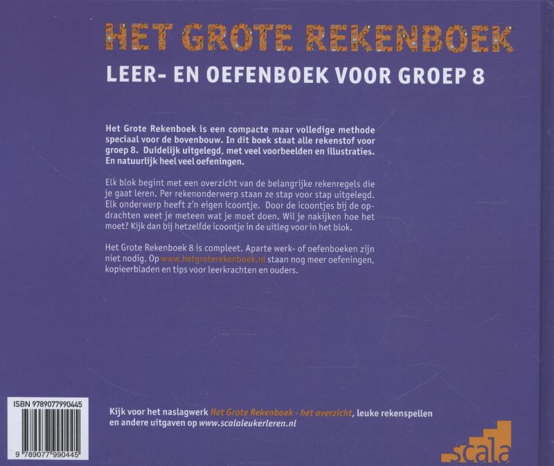 Productafbeelding: achterkant van Het grote rekenboek