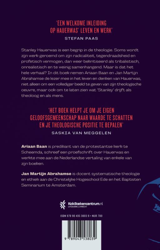 Productafbeelding: achterkant van Stanley Hauerwas