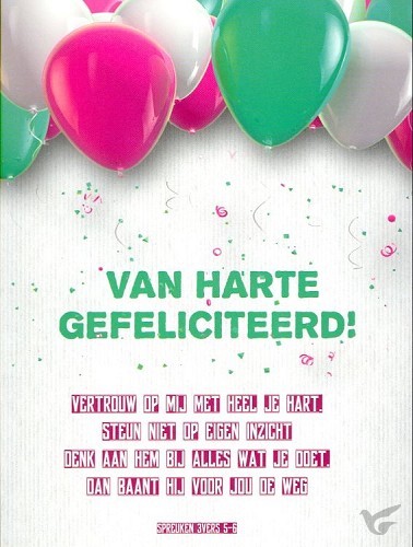Productafbeelding: voorkant van Kaart van harte gefeliciteerd