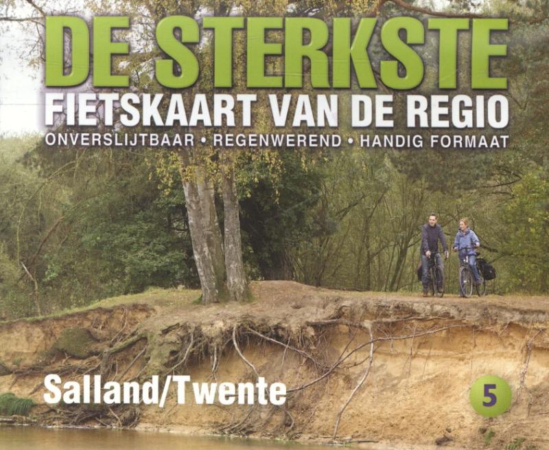 Productafbeelding: voorkant van De sterkste fietskaart van de regio Salland en Twente
