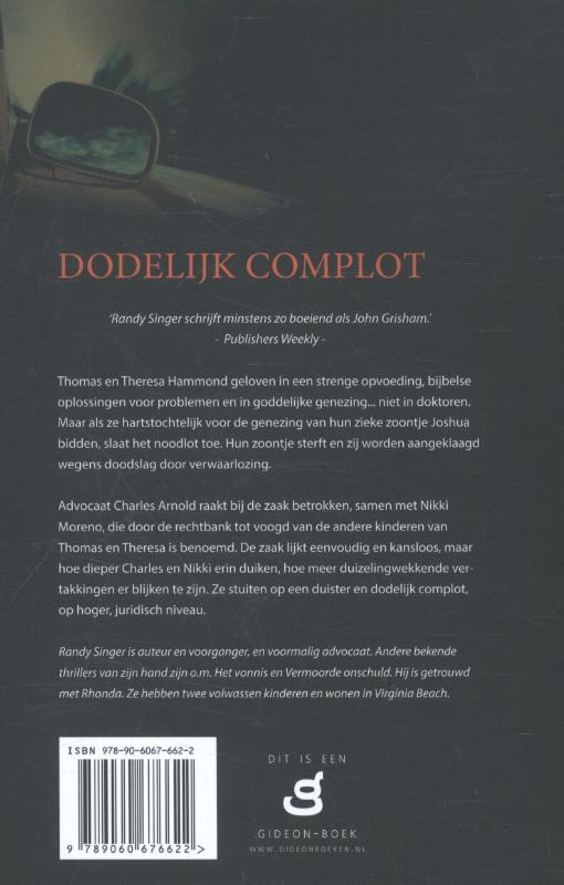 Productafbeelding: achterkant van Dodelijk complot