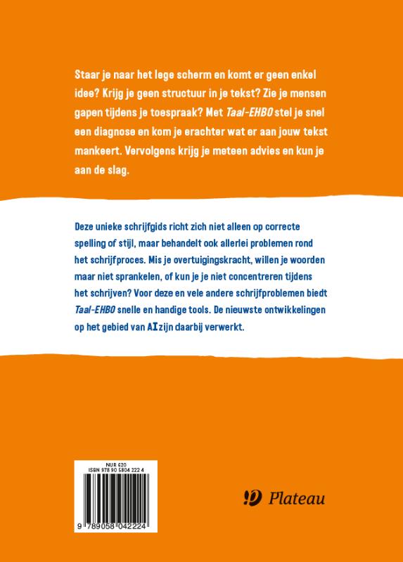 Productafbeelding: achterkant van Taal-EHBO