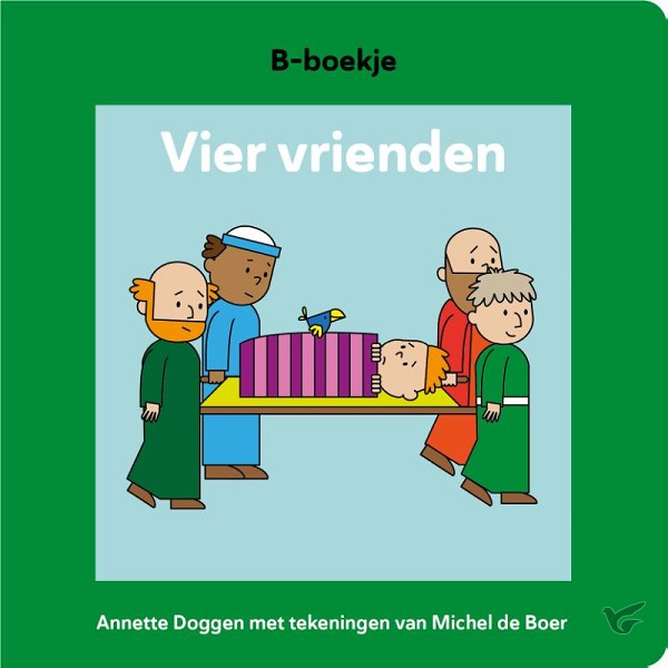 Productafbeelding: voorkant van Vier vrienden B-boekje midprice 14x14cm