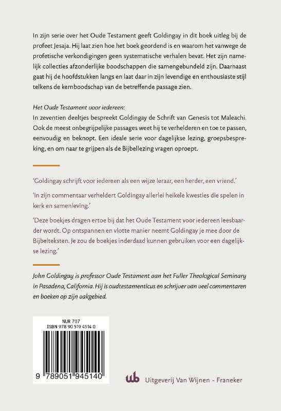 Productafbeelding: achterkant van Jesaja voor iedereen