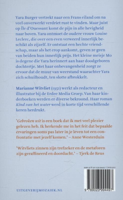Productafbeelding: achterkant van Gebroken wit