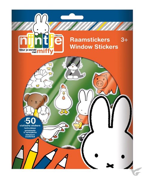 Productafbeelding: voorkant van Nijntje raamstickers display (12 sets)
