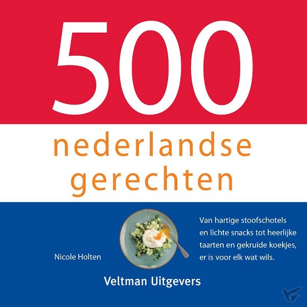 Productafbeelding: voorkant van 500 nederlandse gerechten