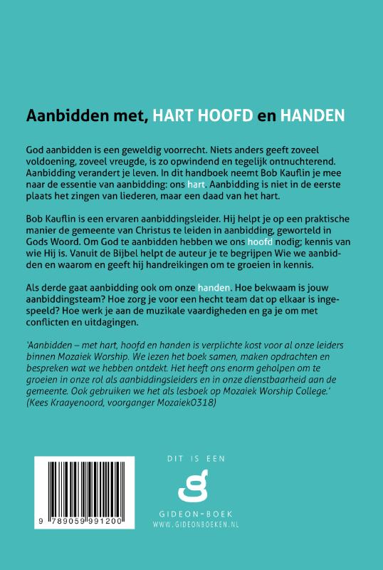 Productafbeelding: achterkant van Aanbidden met hart, hoofd en handen