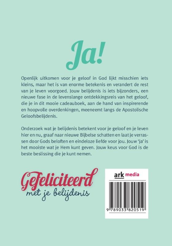 Productafbeelding: achterkant van Gefeliciteerd met je belijdenis