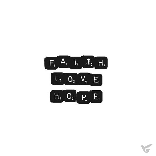 Productafbeelding: voorkant van Kaart faith love hope