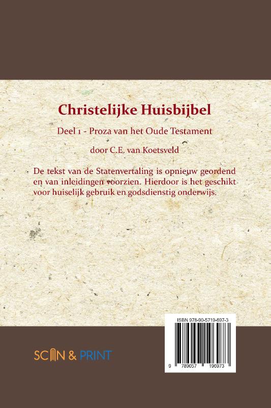 Productafbeelding: achterkant van Christelijke Huisbijbel 1