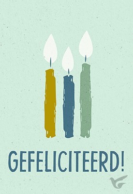 Productafbeelding: voorkant van Wenskaart gefeliciteerd