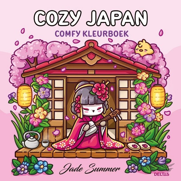 Productafbeelding: voorkant van Cozy Japan - Comfy kleurboek Jade Summer