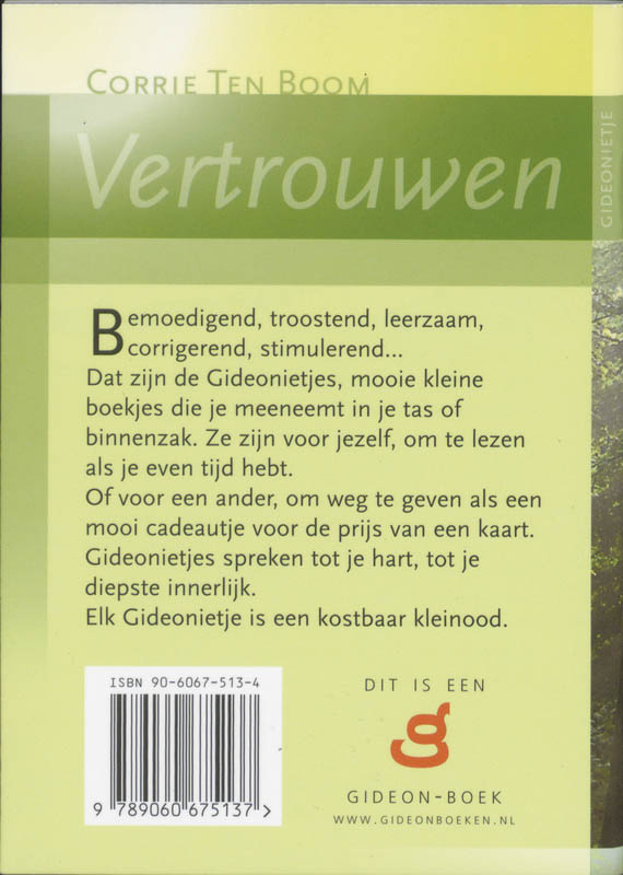 Productafbeelding: achterkant van Vertrouwen