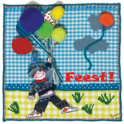 Productafbeelding: voorkant van Ek + envelop feest ballonnen