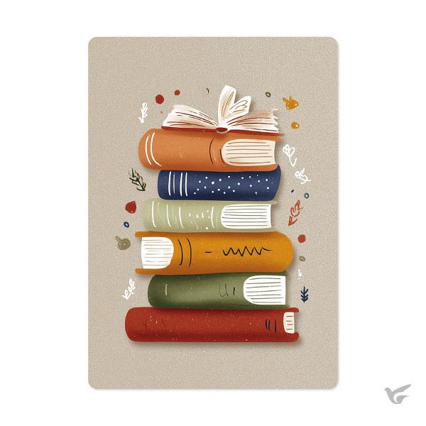 Productafbeelding: voorkant van Kaart Boekenstapel
