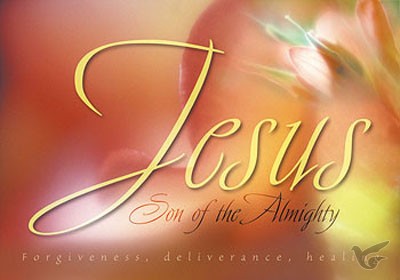Productafbeelding: voorkant van Poster a4 Jesus Son of the Almighty
