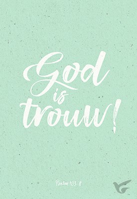 Productafbeelding: voorkant van Wenskaart God is trouw